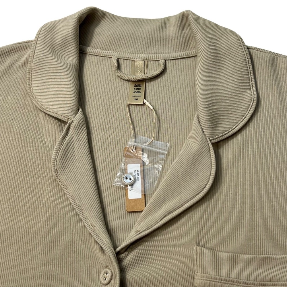 SKIMS Soft Lounge Sleep Set Pajamas Taupe 3X - Picture 6 of 13